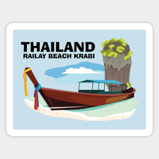 Railay Beach Krabi Thailand Sticker